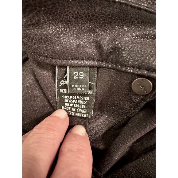 VINTAGE ABS ALLEN SCHWARTZ SPANDEX STRETCH JEANS 29 UNIQUE TEXTURE! - Picture 7 of 9